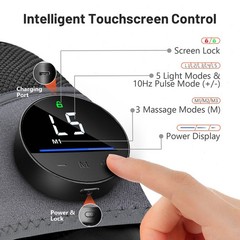 Red Light Therapy & Vibration Massage Knee Brace,660&850nm Wireless Rechargeable