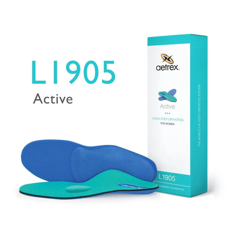Aetrex Lynco L1905 Women’s Active Orthotic Insoles – Metatarsal & Arch Support