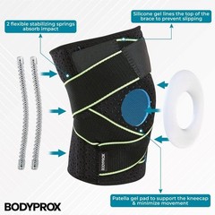 Adjustable Knee Brace with Hook and Loop Closure for Comfort & Stability
