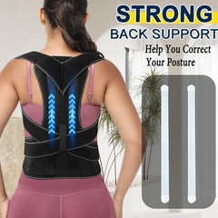Adjustable Posture Corrector Low Back Support Shoulder Brace Belt For Women Mens