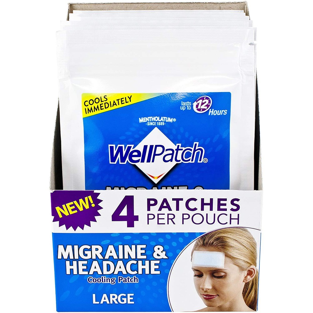 Migraine Headache Cooling Patch Drug Free Lasts Up to 12 Hours Large Patches 4