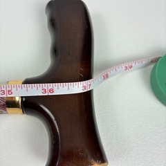 Folding Adjustable Walking Cane Compass Rose T-Handle 5 Notch 33-37 In