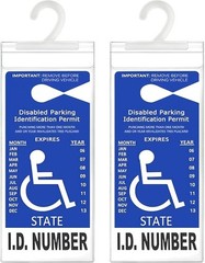 Clear Plastic Handicapped Placard Holder – Easy Attach & Remove