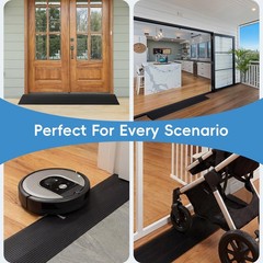 EaseThrift 1″ Rise Threshold Ramps for Doorways 40 in – 1 PC, Black