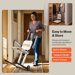 SuperHandy GoRise Electric Floor to Stand Lift – 500 Lbs Capacity, Standing A…