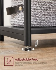 Vasagle Side Table Small End Table Tall Nightstand For Living Room Bedroom