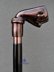 Solid Brass Punch Head Vintage Black Wooden Walking Stick Cane handmade Gift
