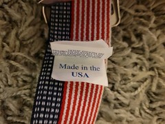 SKIL-CARE Gait Belt American Flag pattern 2″ x 60″ Made in USA EXCELLENT 🇺🇸