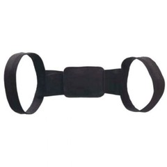 Adjustable Back Support Belt Posture Corrector for Men & Women, Black, S Size