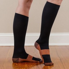 Copper Compression Socks Pressure Varicose Leg Support Long Stockings Men Women