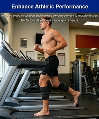 Calf Compression Sleeve Elastic Bandage Wrap, 2 Pack Leg Compression Shin Spl…