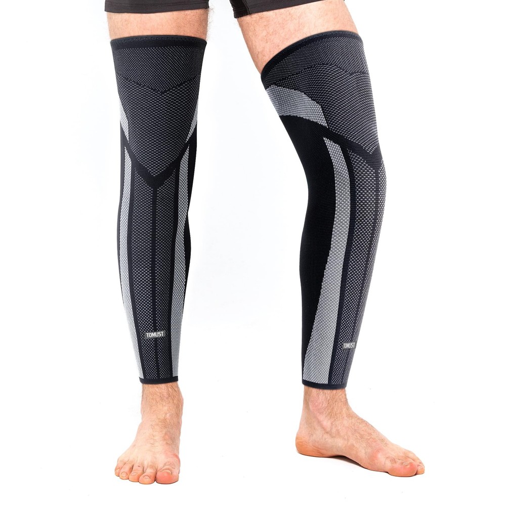 Full Leg Compression Sleeve (Pair), Thigh Support, Calf Protect, Anti Slip Lo…