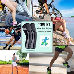 Full Leg Compression Sleeve (Pair), Thigh Support, Calf Protect, Anti Slip Lo…