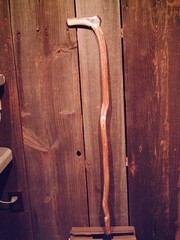 walking stick cane Antler handle MAPLE wood shaft very stiff CUSTOM MADE IN USA