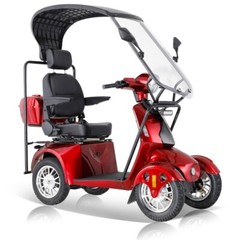 800W Heavy Duty 4 Wheels Mobility Scooter w/ Roof for Seniors 500lbs Capacity