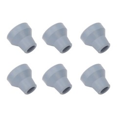 19mm 6pcs Rubber Cane Tips Wear Resistant Stable Heavy Duty Soft Rubber Crutch