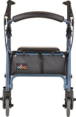 NOVA GetGo Petite Rollator Walker- Hgt 4’10“-5’4″; 18.5” Seat Hgt; Good Use BLUE