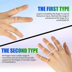 5PCS Oval Finger Splints Trigger Finger Kit for Size 2,3,4,5,6,7,8,9,10,11,12 US