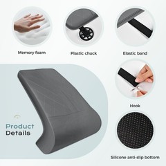 Coverado Car Seat Extender Leg Support, Leather Leg Extender Cushuin for