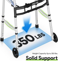 Narrow Walker for Seniors Compact 350lb Support Walker Tight Spaces Adult