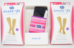 Dr Comfort Shape to Fit Patterned Trouser Sock – Compression 15-20 – Black S 2pk