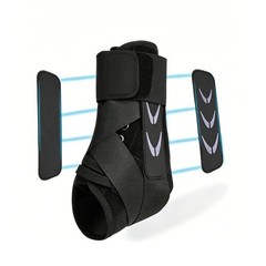 Ergonomic Ankle Brace for Sprained Ankle Breathable Support with Dual Pads