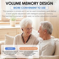 Bluetooth Hearing Aids for Seniors Digital Hearing Sound Amplifier Headset – NEW