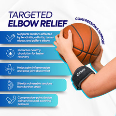 Tennis Elbow Brace Support Arthritis Tendonitis Golfer Arm Joint Pain Band Strap