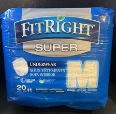 Medium Disposable Incontinence Underwear Super Absorbent Soft Fit 28-40 Inch …