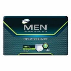 TENA Men Protective Underwear, Super plus Medium/Large, 34 – 50in – Case of 64