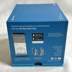 Sennheiser All Day Clear OTC Hearing Aids Set Rechargeable Bluetooth + Extras