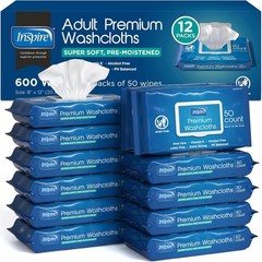 Disposable Adult Wet Wipes 600 Count: Essential for Caregivers & Elderly Hygiene