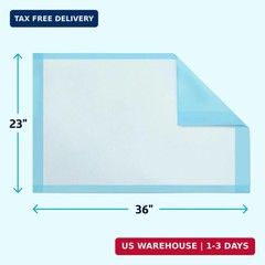 Medline Light Absorbency Underpad, 23″ x 36″, 50 Count, Disposable Bed, Furnitur