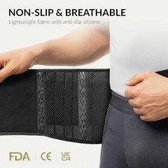 BraceUP Back Support Belt for Men and Women – Breathable Waist Lumbar Lower Back