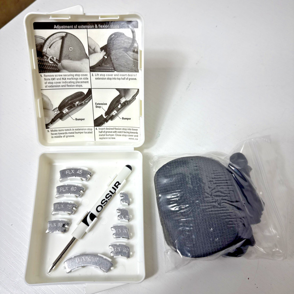 Ossur OAsys CartiCare Flexion Extension Stop Kit Accutrac ROM Hinge Condyle Pads