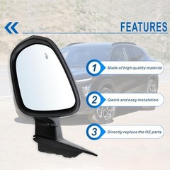 eft Driver Side Mirror Compatible with 2024 2025 2026 Chevy Trax – Manual L