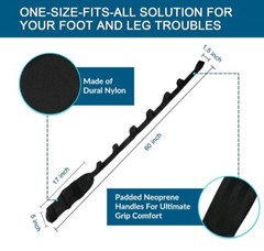 Foot and Calf Stretcher Strap For Plantar Fasciitis, Yoga, and Fitness