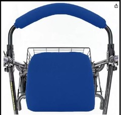 Top Glides Universal Soft Rollator Walker Seat and Backrest Blue Only Covers New