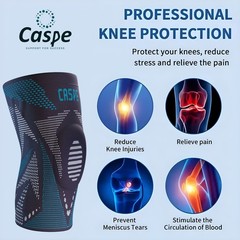 Knee Brace Compression Sleeve Support Joint Pain Arthritis Relief For Sport Gym