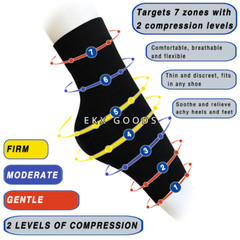 Best Plantar Fasciitis Ankle Support Sleeve Foot Pain Compression Heel Sock S-XL