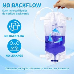 6 Pack 1000ml Foley Catheter Leg Bags, Urinary Drainage Bag for Men Women wit…