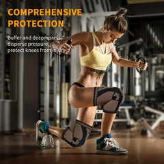 2Pack Copper Knee Braces Compression Sleeves Support for Arthritis Men & Women..