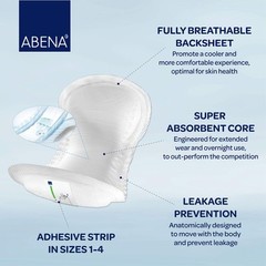 Abri San Premium Size 1 Incontinence Pads 200ml Absorbency Hypoallergenic