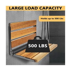 Folding Shower Seat Teak, Bath Safety Furniture Stainless Steel, Shower Seats…