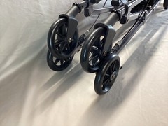 Able Life Space Saving Lightweight Folding Rollator Black Walnut 4250-BW