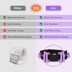 Gait Belt with Handles – Transfer Belts for Seniors, Bariatric, Disabled, Eld…
