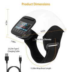 Knee Massager Heated Vibration Therapy W/ LED