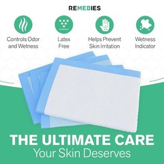 Moisture Barrier Disposable Bed Pads – 50 Count 23″ x 36″ for Ultimate Hygiene