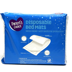 Parents Choice Disposable Bed Mats for Bedwetting Boys And Girls 9 Count New