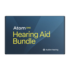 Atom ONE Complete Care Bundle Rechargeable OTC Hearing Aids + Full Care Kit